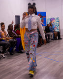 Upside Down Patchwork Jeans