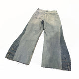 Upside Down Patchwork Jeans